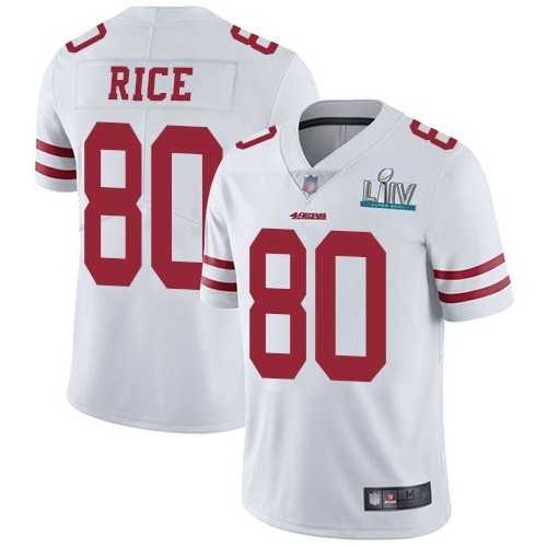 Youth Nike 49ers 80 Jerry Rice White 2020 Super Bowl LIV Vapor Untouchable Limited Jersey,We sell and wholesale Youth Nike 49ers 80 Jerry Rice White 2020 Super Bowl LIV Vapor Untouchable Limited Jersey on line form chian!